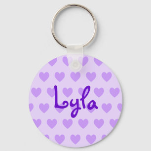 Lyla in Purple Key Ring