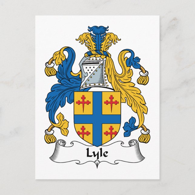 Lyle Family Crest Postcard (Front)