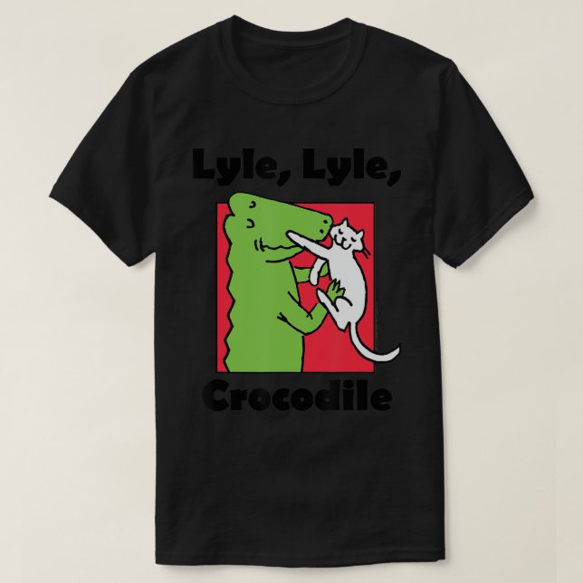 Lyle, Lyle, Crocodile Lyle Sees a Cat T-Shirt (Design Front)