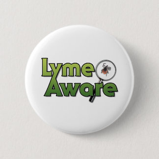 Lyme Aware Gear 6 Cm Round Badge
