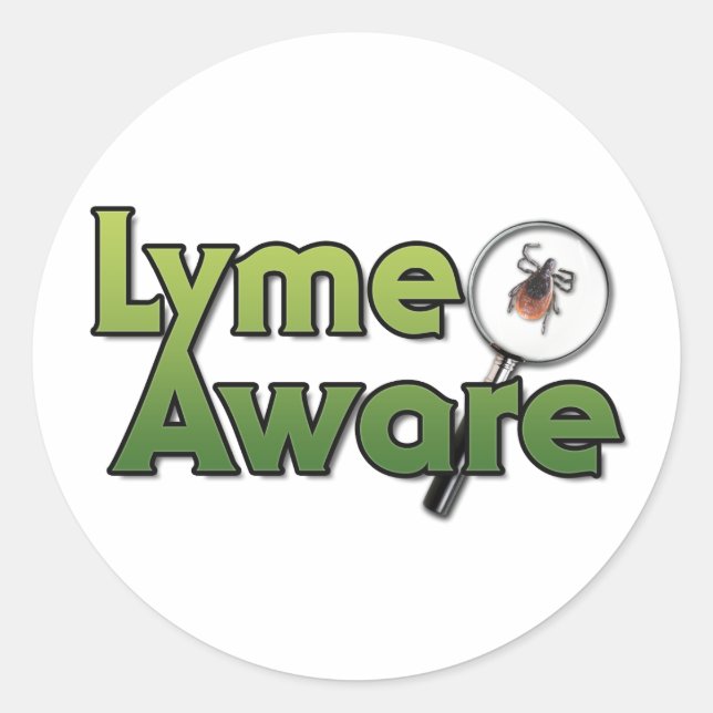 Lyme Aware Gear Classic Round Sticker (Front)