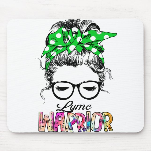 Lyme Awareness Month Ribbon Gifts Mouse Mat (Front)