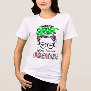Lyme Awareness Ribbon Support Gifts Tri-Blend Shirt