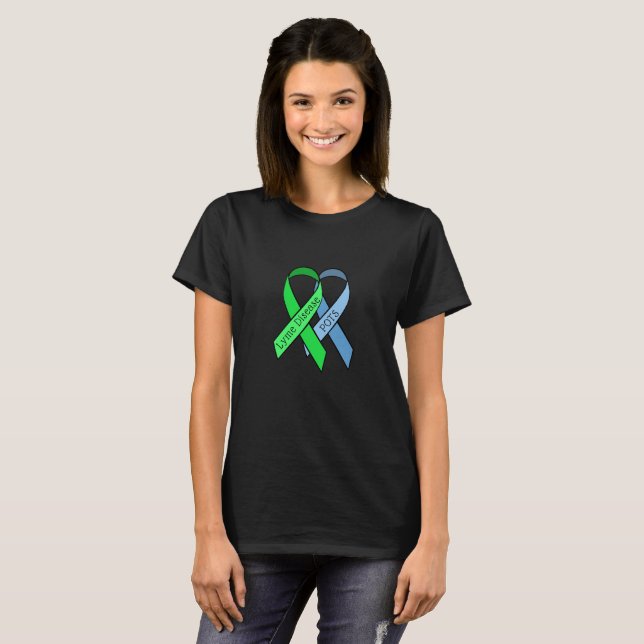 Lyme Disease and POTS Awareness Ribbons Shirt (Front Full)