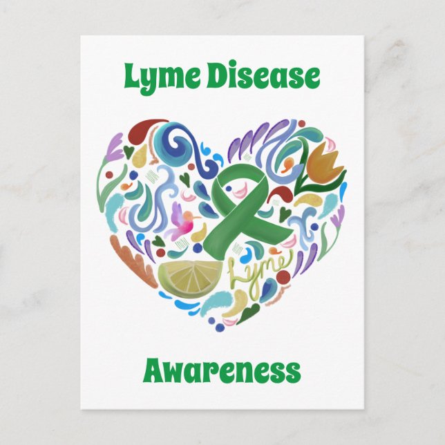 Lyme Disease Awareness and Support Postcard (Front)