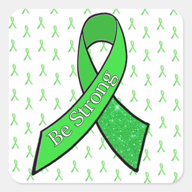Lyme Disease Awareness, Be Strong" Sticker (Front)