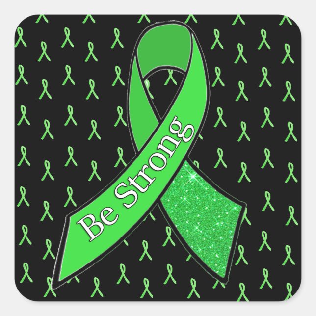 Lyme Disease Awareness, Be Strong" Sticker (Front)