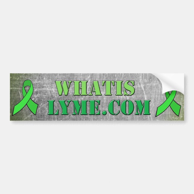 Lyme Disease Awareness Bumper Sticker (Front)
