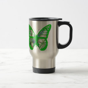Lyme Disease Awareness Butterfly Travel Mug