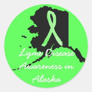 Lyme Disease Awareness in Alaska Stickers
