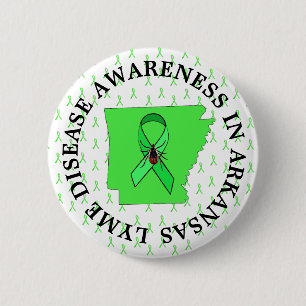 Lyme Disease Awareness in Arkansas Button