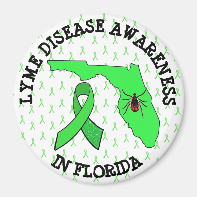 Lyme Disease Awareness in Florida Magnet (Front)