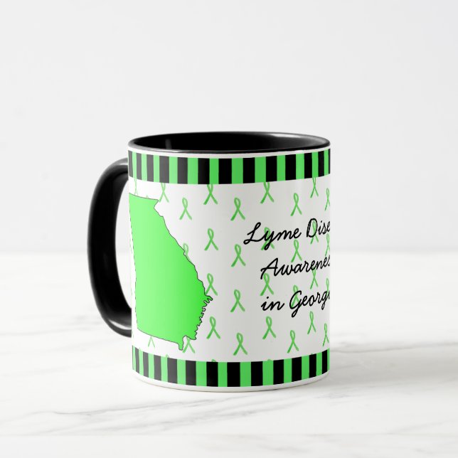 Lyme Disease Awareness in Georgia Coffee Mug (Front Left)