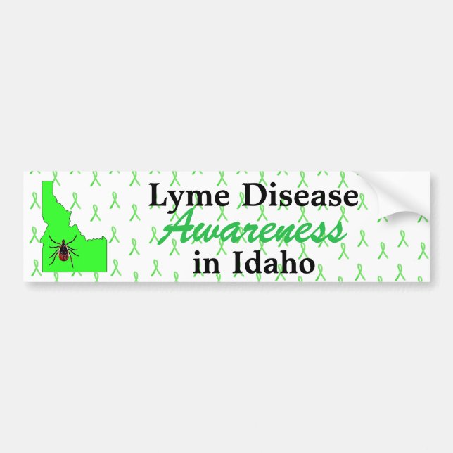 Lyme Disease Awareness in Idaho Bumper Sticker (Front)