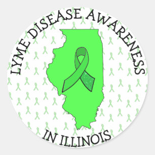 Lyme Disease Awareness in Illinois Stickers