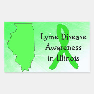 Lyme Disease Awareness in Illinois Stickers