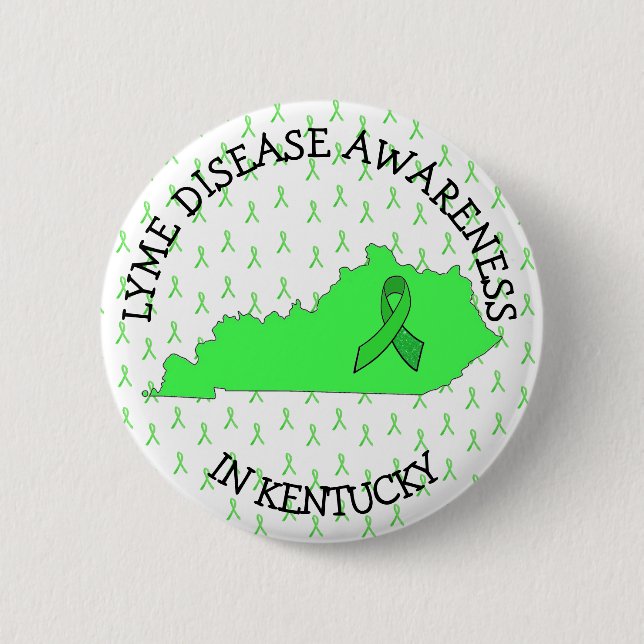 Lyme Disease Awareness in Kentucky Button (Front)