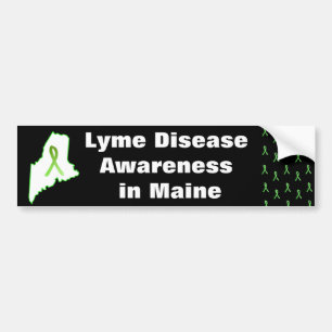 Lyme Disease Awareness in Maine Bumper Sticker