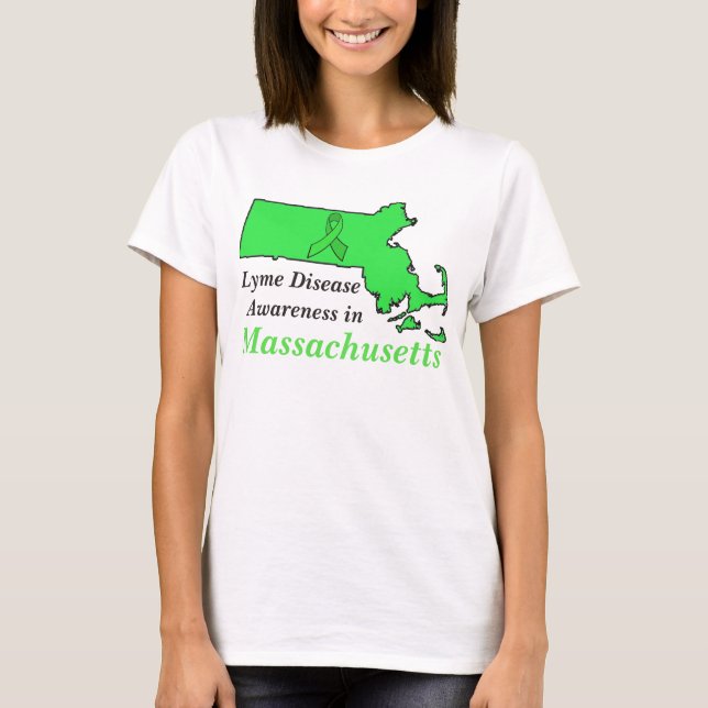 Lyme Disease Awareness in Massachusetts T-Shirt (Front)