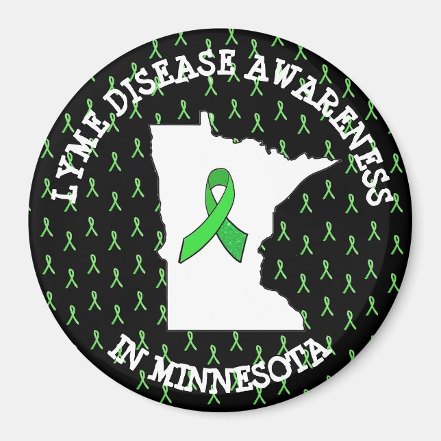Lyme Disease Awareness in Minnesota Magnet (Front)