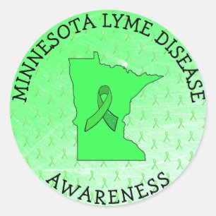 Lyme Disease Awareness in Minnesota Stickers