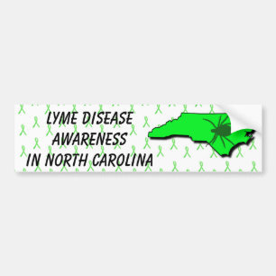 Lyme Disease Awareness in North Carolina Bumper Sticker