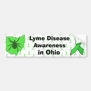 Lyme Disease Awareness in Ohio Bumper Sticker