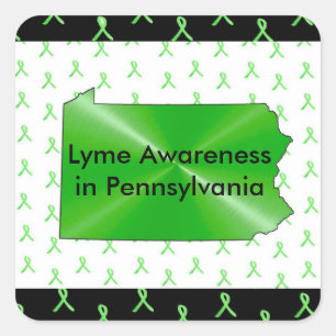 Lyme Disease Awareness in Pennsylvania Stickers