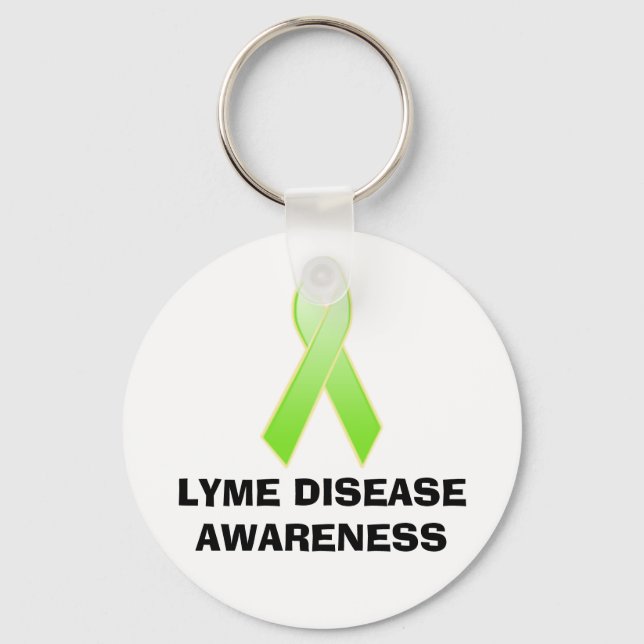 LYME DISEASE AWARENESS KEY RING (Front)