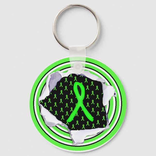 Lyme Disease Awareness Keychain (Front)