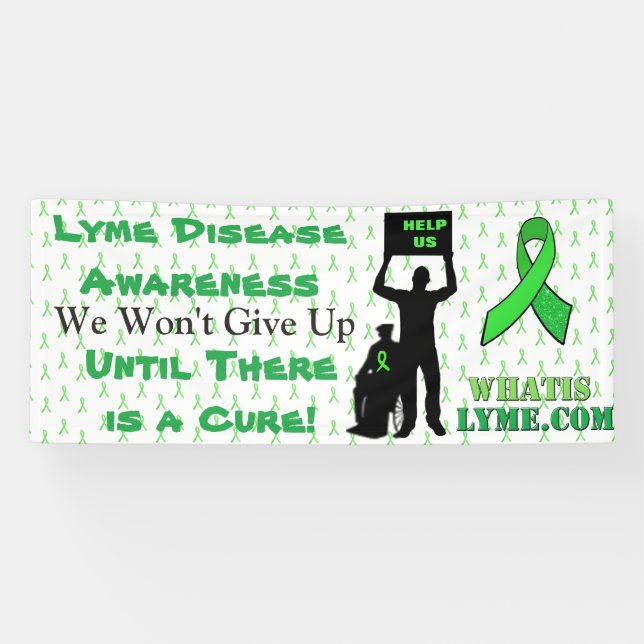Lyme Disease Awareness Protest Sign Banner (Horizontal)
