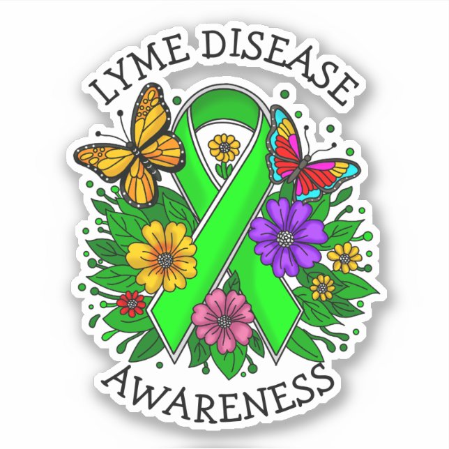 Lyme Disease Awareness Ribbon (Front)