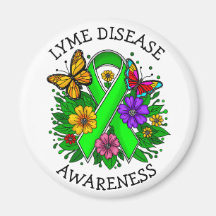 Lyme Disease Awareness Ribbon Magnet