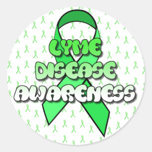 Lyme Disease Awareness Ribbon Stickers