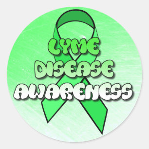 Lyme Disease Awareness Ribbon Stickers