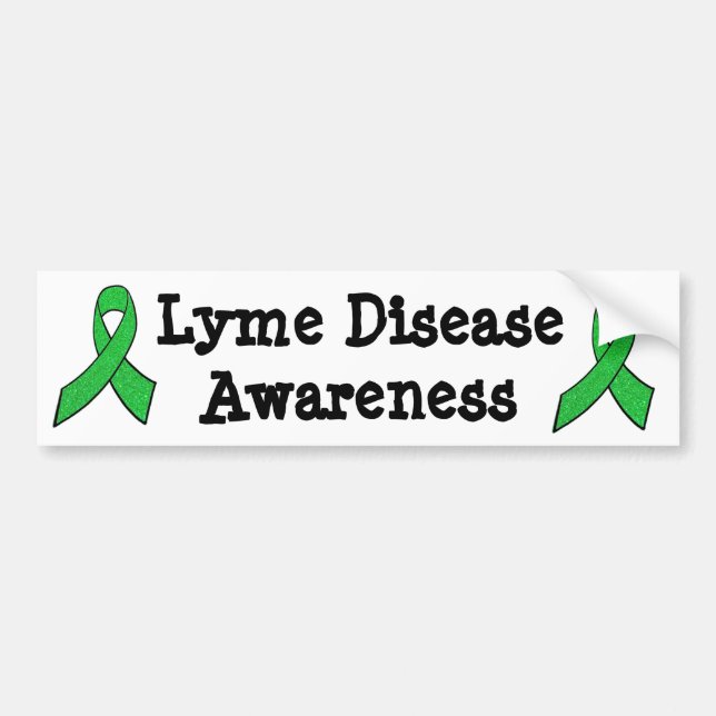 Lyme Disease Awareness Ribbons Bumper Sticker (Front)