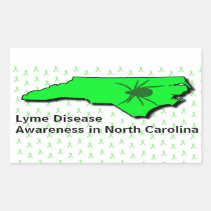 Lyme Disease Awareness Sticker in North Carolina