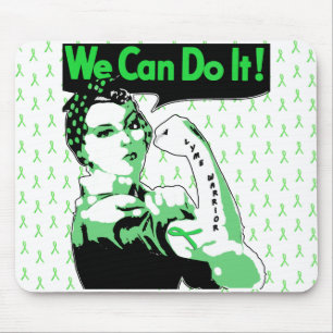 Lyme Disease awareness "We Can Do It" Mouse Pad