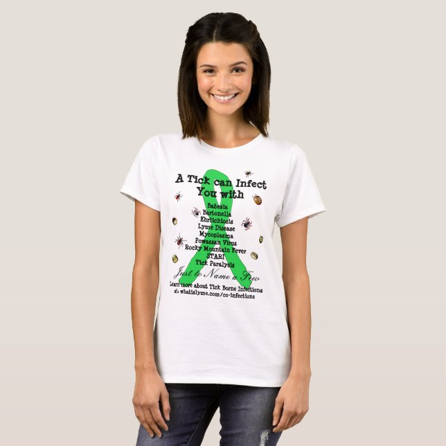 Lyme Disease & Co Infections Awareness Shirt (Front Full)
