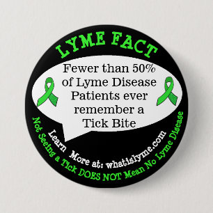 Lyme Disease Fact Buttons for Awareness Events