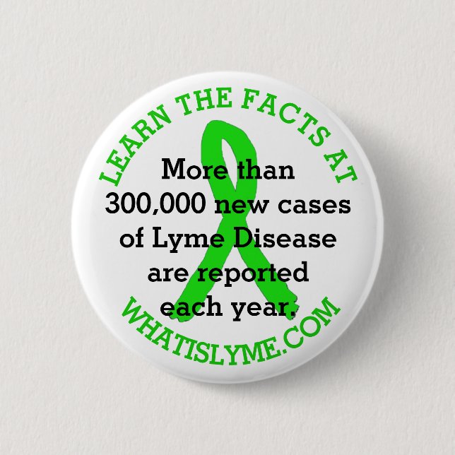 Lyme Disease Facts button (Front)