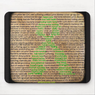 Lyme Disease Feelings Poster, Denied, Ignored Mouse Mat