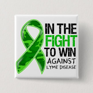 Lyme Disease - Fight To Win 15 Cm Square Badge