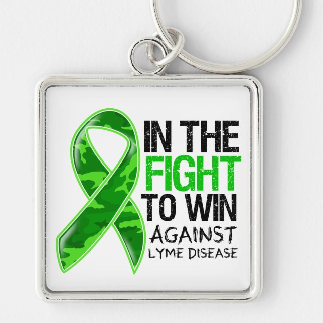 Lyme Disease - Fight To Win Key Ring (Front)