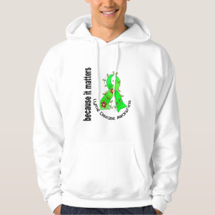 LYME DISEASE Flower Ribbon 3 Hoodie