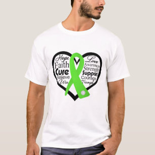 Lyme Disease Heart Ribbon Collage T-Shirt