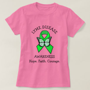 Lyme Disease Hope Faith Courage T-Shirt