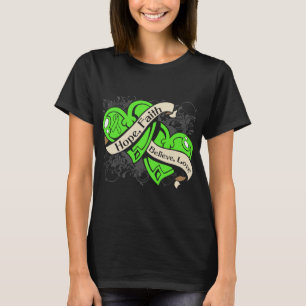 Lyme Disease Hope Faith Dual Hearts T-Shirt