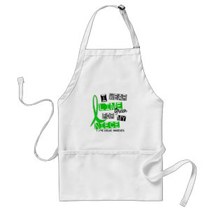 Lyme Disease I Wear Lime Green For My Niece 37 Standard Apron