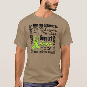 Lyme Disease I Wear Lime Green Ribbon Tribute T-Shirt